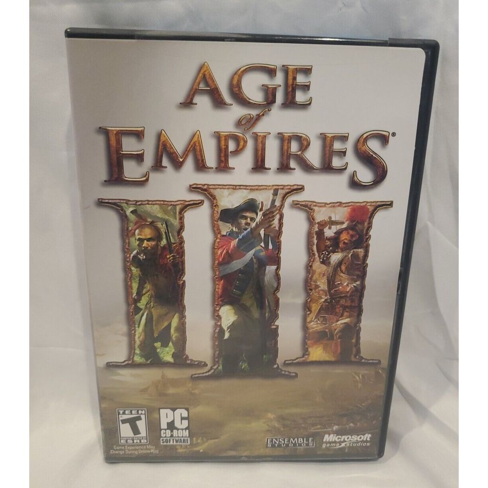 Age of Empires 3 2005‎ PC Game Windows XP Includes Product Key 3 Disc Manual